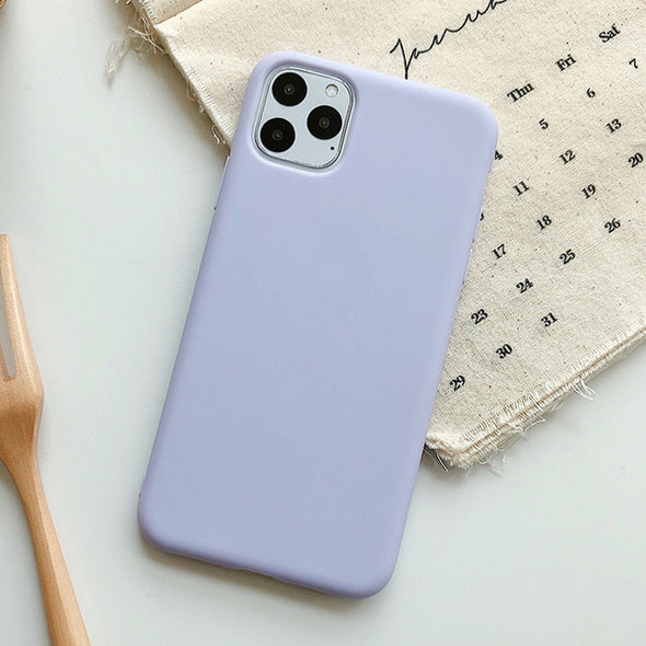 Solid Soft Silicone iPhone Case - Bestgoodshop