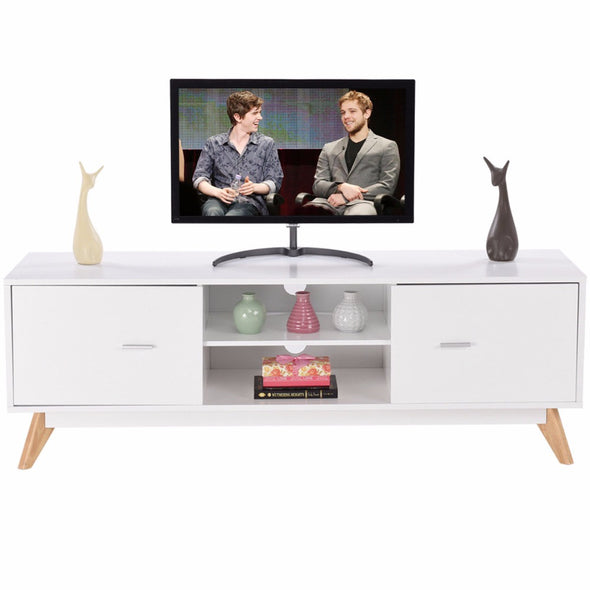 Modern TV Stand with 2 Shelves - Bestgoodshop