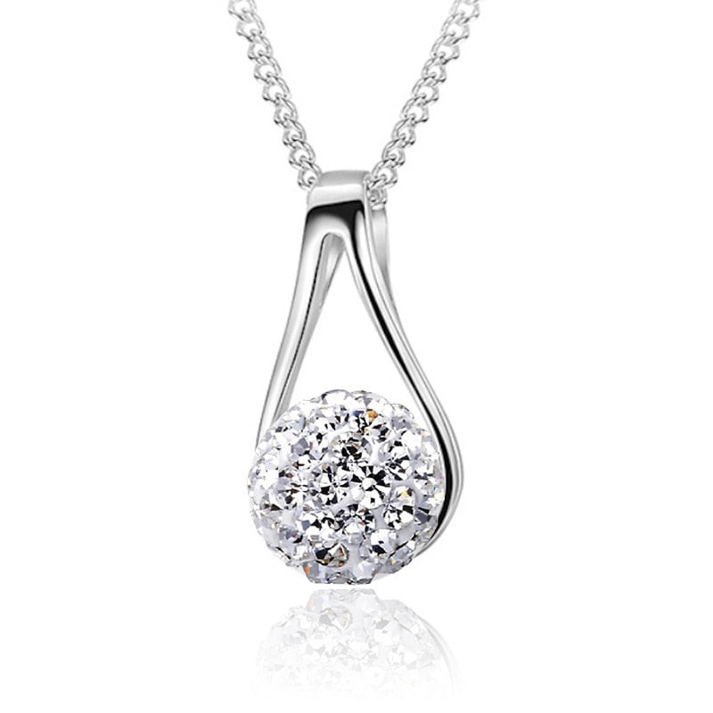 Cristal Silver Necklace - Bestgoodshop