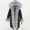 Luxury Waterproof Coat Made of Fox Fur - Bestgoodshop