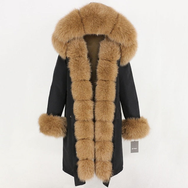 Luxury Waterproof Coat Made of Fox Fur – Bestgoodshop